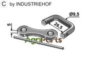 Shackle type connector Ø10 - AgriParts