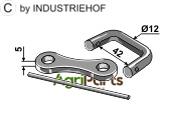 Shackle type connector Ø12 - AgriParts image
