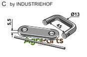 Shackle type connector Ø13 - AgriParts image