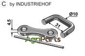 Shackle type connector Ø10 - AgriParts