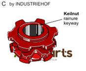 Chain sprocket Ø125 - AgriParts