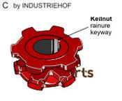 Chain sprocket Ø190 - AgriParts