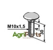 Saucer-head screw M10x1,5x30 without nut - AgriParts
