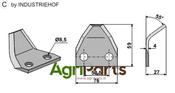 Fodder mixer knives - AgriParts