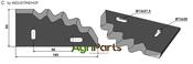 Fodder mixer knives, left - AgriParts