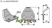 Fodder mixer knive - AgriParts