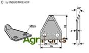 Fodder mixer knives - AgriParts