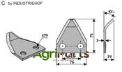Fodder mixer knives - AgriParts