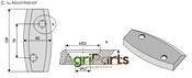 Fodder mixer knives, right - AgriParts