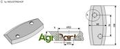 Fodder mixer knives, left - AgriParts