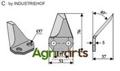 Fodder mixer knives, left - AgriParts