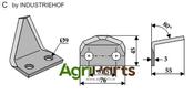 Fodder mixer knives - AgriParts