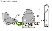 Fodder mixer knives - AgriParts