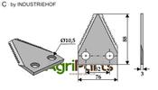 Fodder mixer knives - AgriParts