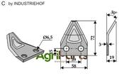 Fodder mixer knives - AgriParts
