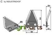 Fodder mixer knives - AgriParts