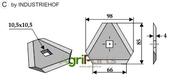 Fodder mixer knives - AgriParts