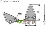 Fodder mixer knives - AgriParts