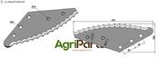 Fodder mixer knives - AgriParts