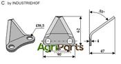 Fodder mixer knives - AgriParts