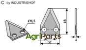 Fodder mixer knives - AgriParts