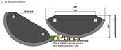 Fodder mixer knives - hard metal faced - AgriParts