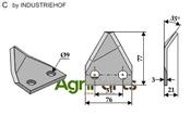 Fodder mixer knives - AgriParts
