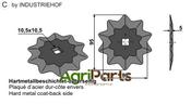 Fodder mixer knives - hard metal faced - AgriParts