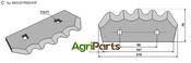 Fodder mixer knives - AgriParts