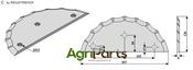 Fodder mixer knives - AgriParts