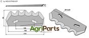 Fodder mixer knives, left - AgriParts