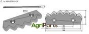 Fodder mixer knives, left - AgriParts