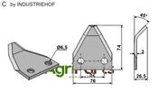 Fodder mixer knives - AgriParts