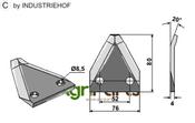 Fodder mixer knives - AgriParts