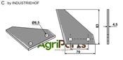 Fodder mixer knives - AgriParts