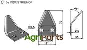Fodder mixer knives - AgriParts
