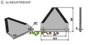 Fodder mixer knives - AgriParts
