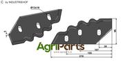 Fodder mixer knives, left - AgriParts