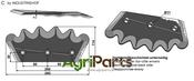Food mixer knives, right - AgriParts image