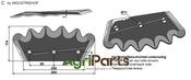Fodder mixer knives, left - AgriParts