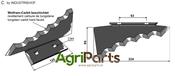 Fodder mixer knives, left - AgriParts