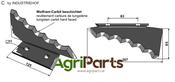 Fodder mixer knives, right - AgriParts