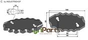 Fodder mixer knives, right - AgriParts
