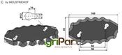 Fodder mixer knives, left - AgriParts