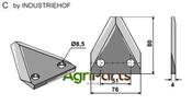 Fodder mixer knives - AgriParts