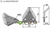 Fodder mixer knives - AgriParts