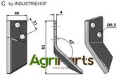 Fodder mixer knives, right - AgriParts