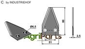 Fodder mixer knives - AgriParts