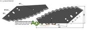 Fodder mixer knives - hard metal faced - AgriParts