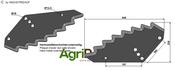 Fodder mixer knives - AgriParts
